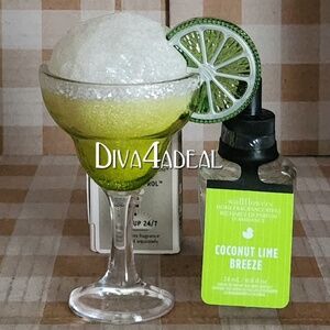 Bath & Body Works MARGARITA Nightlight Wallflower Plug & Refill 2PC Bundle